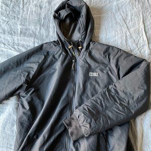 LLBean Men's Insulated 3-Season Bomber Hooded Jacket - Tall Large - Black